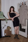 BASERANGE Sleeveless Suspender Dress (Mid Length) DRSKS-LC-AU23 Black